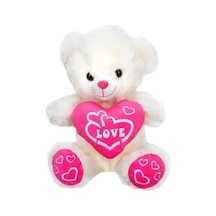 Kalpli Peluş Ayı 30 Cm. 000 Açık Krem