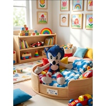 Peluş Mavi Sonic 27 Cm Koyu Mavi
