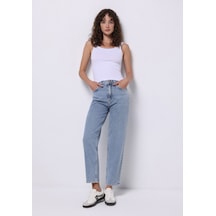 Colin's Colins Straight Fit Yüksel Bel Düz Paça Kadın İndigo Jean Pantolon Cl1074904 Q1.v1 Dn42499 Denim