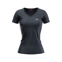 Kadın %100 Pamuk T-shirt Mulıer Lacivert Lacivert
