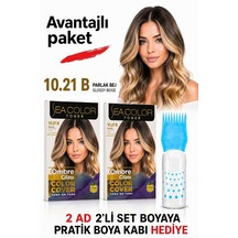 Sea Color 10.21b Parlak Bej Ombre Cilası Tonlayıcı Saç Jel Boyas 2 Kutu