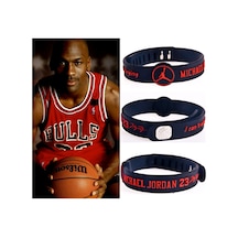 Siyah Michael Jordan Ayarlanabilir Basketbol Bileklik Siyah Siyah