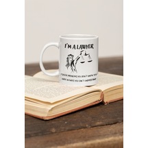 Avukat Lawyer 'ı Solve Problems You Have In Ways You Cant Understand' Baskılı Eğlenceli Kupa Bardak Beyaz
