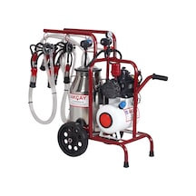 Çift Sağım Kuru Sistem 40 Lt Krom Güğümlü Süt Sağım Makinesi