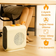 Lina 2000w Elektrikli Isıtıcı Fanlı, Termostatlı, Termik Kesicili, Soğuk Ve Sıcak Hava Üfleme