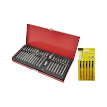 40 Parça Bits Otomotiv Power Set Lokma Ve Soma Dekupaj Ucu 5 Li