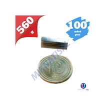 15X3,5X1,4Mm Neodyum Mıknatıs 100 Adet