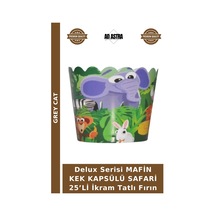 Delux Serisi Mafin Kek Kapsülü Safari 25 Li İkram Tatlı Fırın Diğer