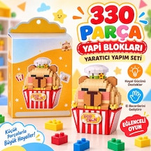 Lz-8876 Popcorn Model 330 Parça Block Oyuncak