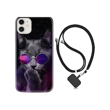 Apple Uyumlu iPhone 13 Kılıf Boyun Askılı Carisma Cat 1607