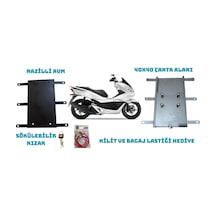Pcx 2014-2025 Model Uyumlu Kızaklı Kurye Paket Çanta Demiri
