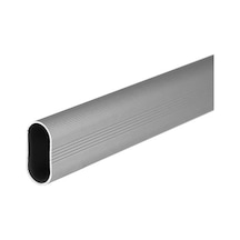 Dolap İçi Askı Borusu Aluminyum 100cm - Özel Ölçü Gri