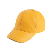 Shopiolog Şapka Unisex Hakiki Deri Beyzbol Kep