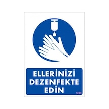 Pvc Levha Quot;Ellerinizi Dezenfekte Edinquot; 25*35 Cm
