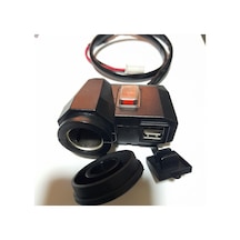 MOTORSİKLET ÇAKMAKLIK VE USB ŞARJ SETİ ANAHTARLI