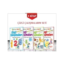 Ema Yayınları Çıkartmalı Çizgi Çalışmalar 5+ Yaş 4 Kitap Set