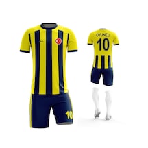 Acr Giyim Kişiye Özel Futbol Forması Sarı Lacivert 2020