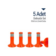 5'li Delinatör Set 30 x 8 CM. Esnek Duba