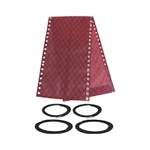 Suntek Magideal Recliner Yedek Kumaş Çim Arka Kırmızı-çiçek Kırmızı