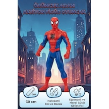 TıfılToys Örümcek Adam 30 Cm Aksiyon Figürü Gerçekçi Görünümlü Hayal Gücü Geliştirici Oyuncak Figür