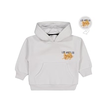Civil Boys Los Angeles Baskılı 2-5 Yaş Sweatshirt - Gri Açık Gri