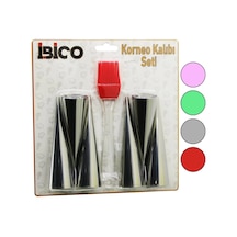 7pcs 6-korneo Kalıp - 1-silikon Fırça Pasta Dekorasyon Seti Çap:3.4cm X Uzunluk:12cm 5468 Çok Renkli