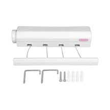 Ganzhoushop Geri Çekilebilir Çamaşır İpi, 4/5 Çamaşır İpi Çamaşır Kurutma Makinesi 4 Hat Çok Renkli