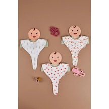 E&f Store Kız Bebek 3'lü Sıvı Geçirmez Emzik Tutucu Mama Önlüğü - Model 3 Çok Renkli