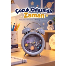 Mey İthalat Dekoratif Alarmlı Masa Saati Desenli Analog Kadran Diğer