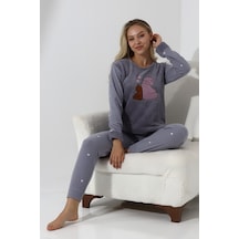 Wordex Fawn 5015 Peluş Welsoft Polar Kışlık Ayıcıklı Yumoş Kadın Pijama Takımı Açık Gri Vizon Wordex Fawn 5015 Peluş Welsoft Polar Kışlık Ayıcıklı Yumoş Kadın Pijama Takımı Açık Gri Vizon