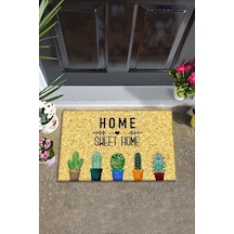Pvc Colorful Cacti Özel Tasarım Iç Ve Dış Kapı Önü Paspası
