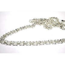 Omar Silver Erkek Euro 5,5 Mm Beyaz Gümüş Kolye Zincir