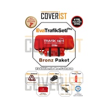 Eva Trafik Seti Plus - 1 Kg Yangın Tüpü - 4 Yıllık - Kırmızı - Bronz Paket