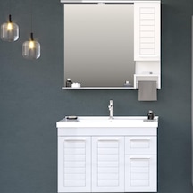 Orka Perge 100 Cm Mdf Banyo Dolabı Takımı Çok Renkli