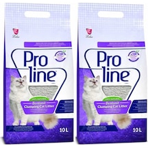 Pro Line Lavanta Kokulu Kalın Bentonit Kedi Kumu 2 x 10 L