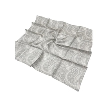 Armine İpek Eşarp 2025 Yaz - 9304-84 Açık Gri Bej Twill Açık Gri Bej