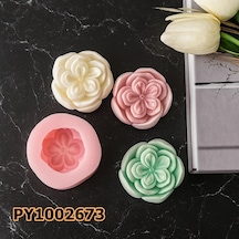 Py1002673 - Silikon Kalıp Mum Kalıbı Çiçek Mum