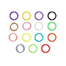 15 Farklı Karışık Renk Pla Filament - 3m