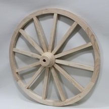 Otantik Çarşı Ahşap At Arabası Tekeri 90 Cm