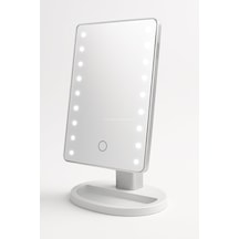 Led Işıklı Makyaj Aynası Dokunmatik 3 Işık Modlu Ayarlanabilir Oynar Başlıklı Masa Üstü Ayna Be