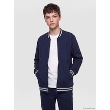Lc Waikiki Lcw Kids Lacivert Basic Uzun Kollu Erkek Çocuk Hırka Dark Navy