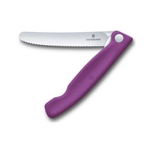Victorinox 6.7835.fc1 Swiss Classic 11cm Tırtıklı Piknik Bıçağı, Mor Çok Renkli