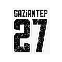 27 Gaziantep Sticker Yapıştırma Oto Etiket 17cm