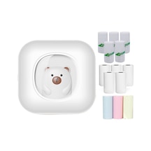 Jeehugo Öğrenci Hata Notu Yazıcı X7: Mini Termal Etiketleyici, Bluetooth Bağlantısı, 5 Termal + 5 Etiket + 3 Renkli Kağıt Seti