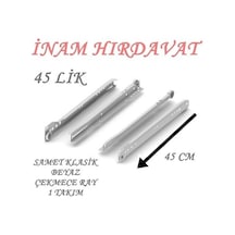 Samet Beyaz Klasik Çekmece Ray - 45 Lik