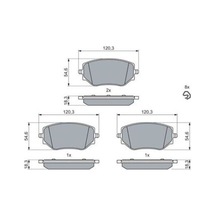 Bosch 0986460063 Fren Balatası Ön Clio V 1.0 Sce 75 1.0 Tce 100 1.5 Dcı 19 Micra V K14 1.0 18 671823