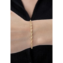 14 Ayar Altın Işıltılı Burgu Zincir Bileklik 2.50 Mm Beyaz Altın 14 Ayar Altın Işıltılı Burgu Zincir Bileklik 2.50 Mm Beyaz Altın