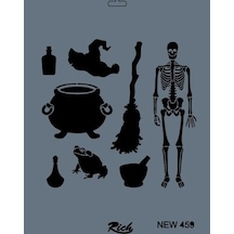 Rich New Seri N-459 Stencil 35x25 Cm - Elwm-287555 Renkli