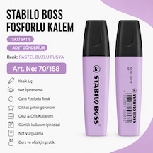 Boss Fosforlu Kalem 1 Adet Metin İşaretleme Kalemi Buzlu Fuşya