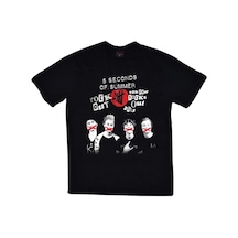 Stoned&Fame 5 Second To Mars Baskılı T-shirt SIYAH